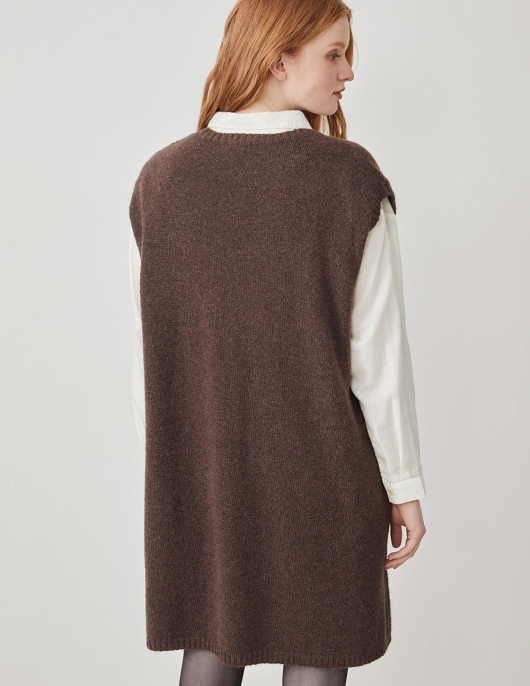 Robe Myrella Marron Chocolat Chine | Femme Harris Wilson Robes & Jupes