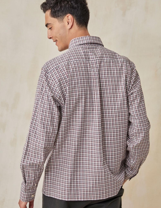 Chemise Berthier À Carreaux 100% Coton Car Vigne | Homme Harris Wilson Chemises