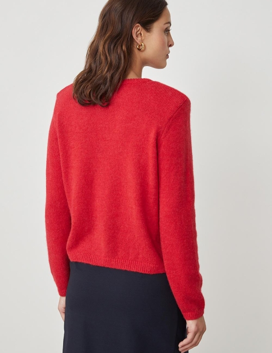 Pull Meline Rouge Coquelicot | Femme Harris Wilson Pulls & Gilets