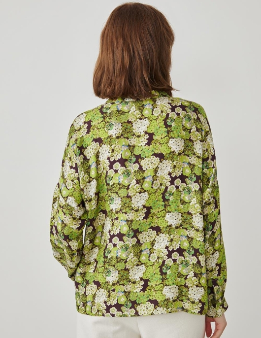 Blouse Adrien Vert Hortensia | Femme Harris Wilson Chemises & Blouses