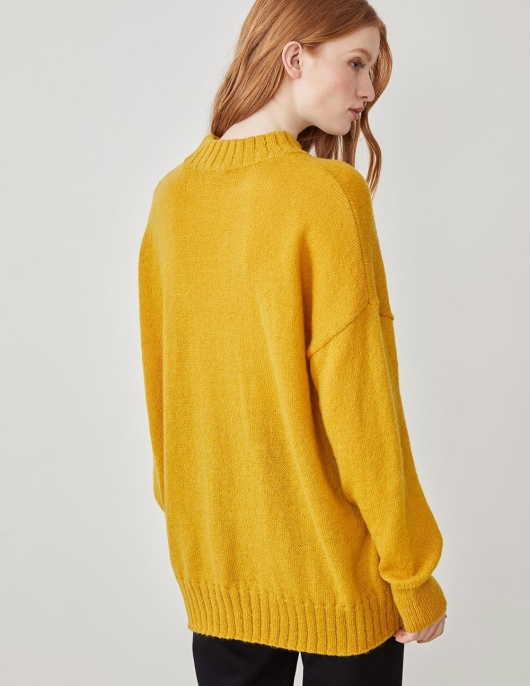 Pull Maelina Jaune Ambre | Femme Harris Wilson Pulls & Gilets